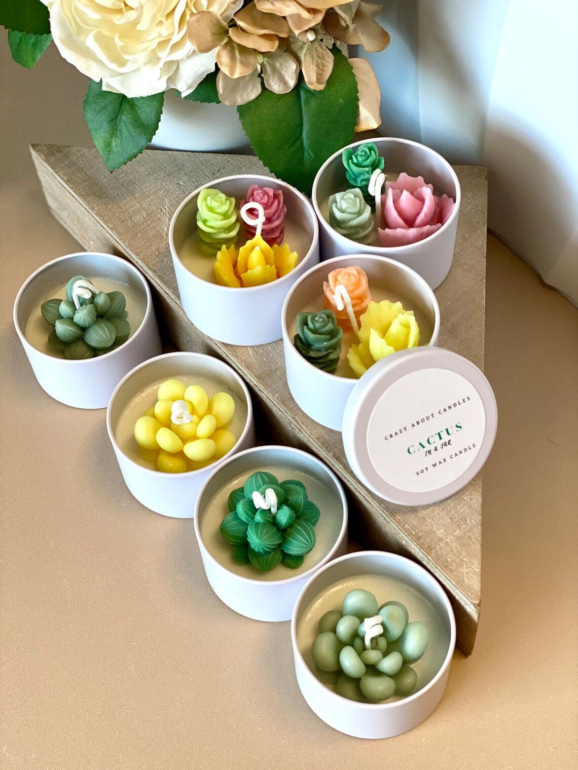 Handmade Cactus Candle | Soy Wax Scented Candle