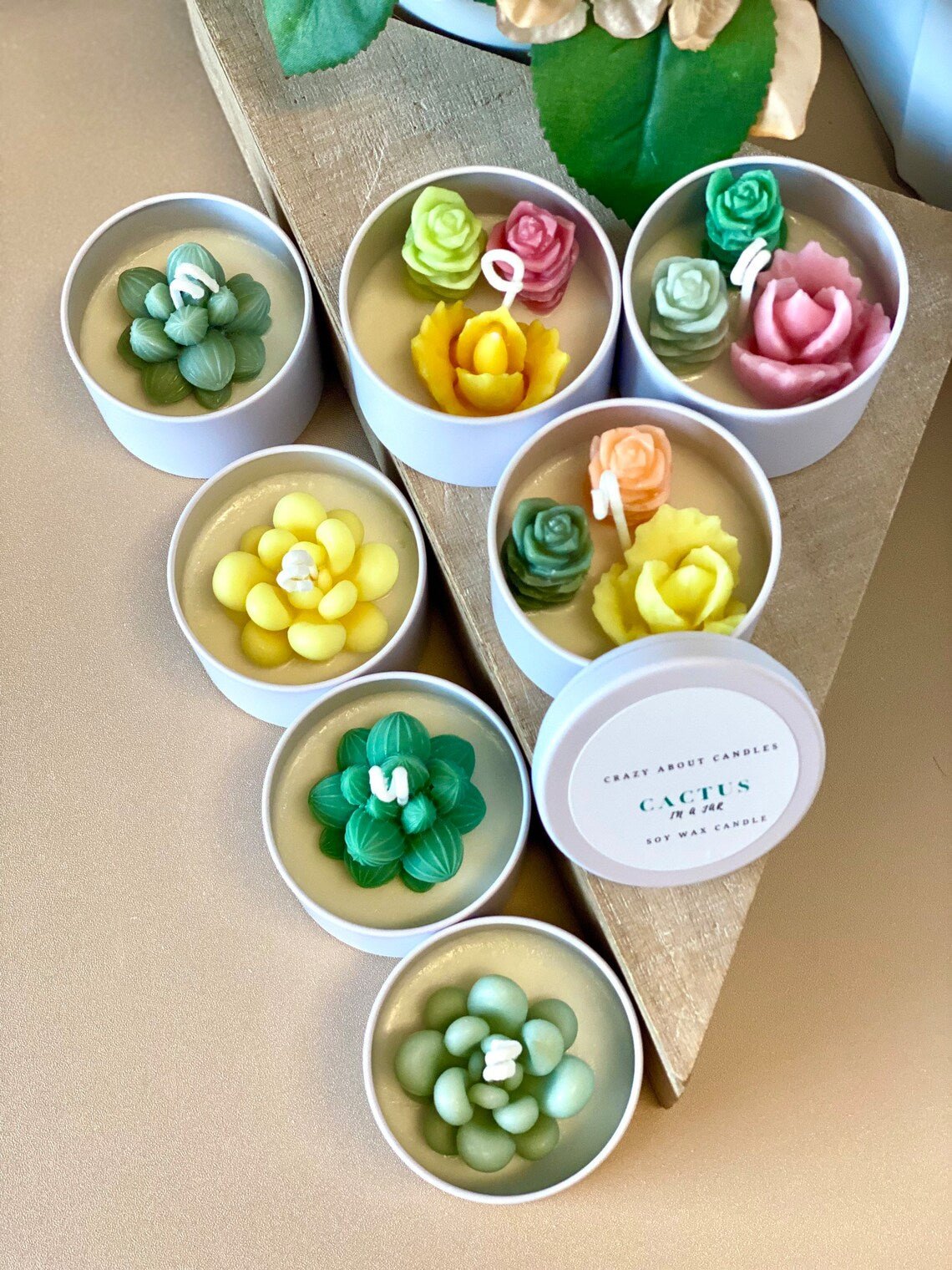 Handmade Cactus Candle | Soy Wax Scented Candle