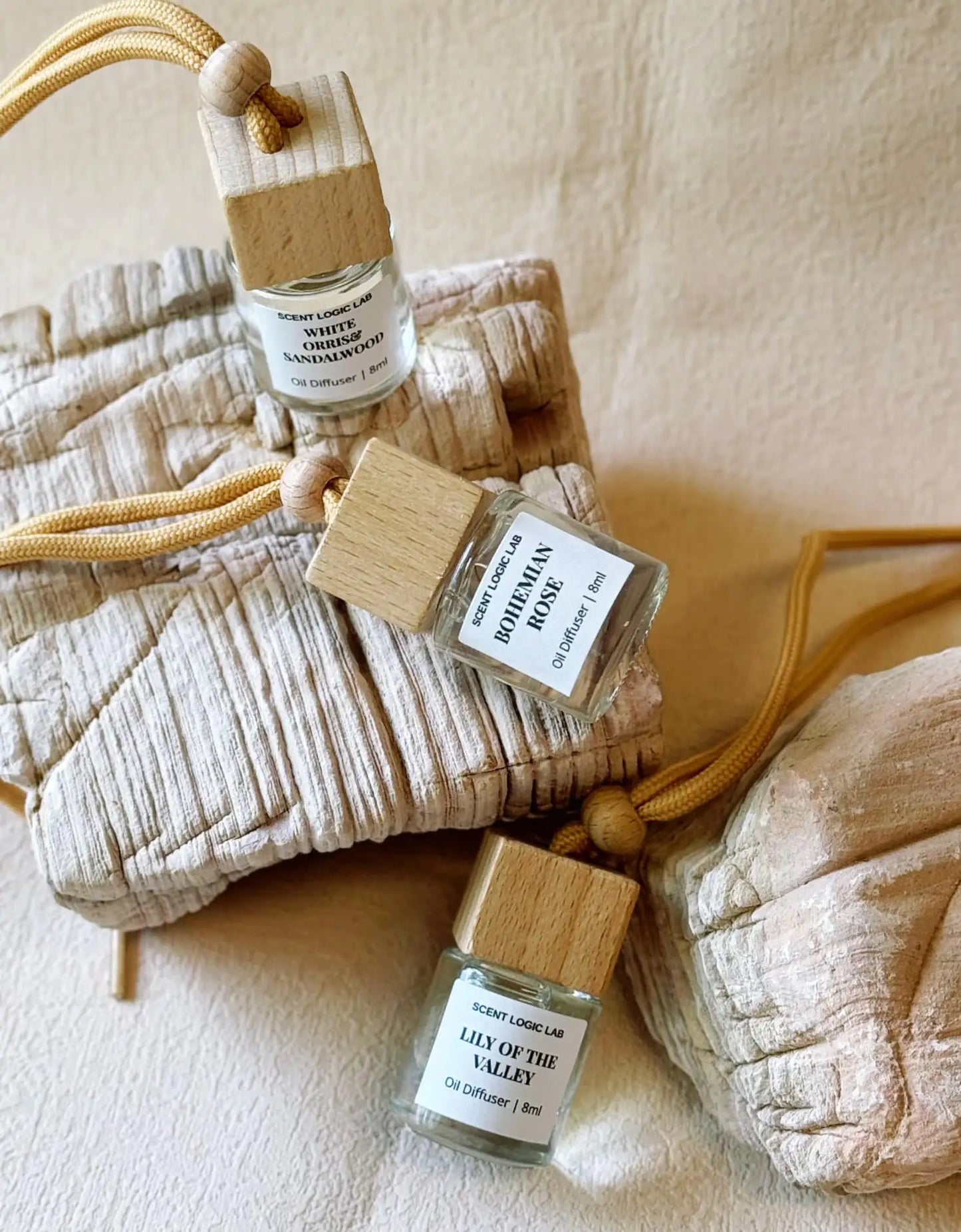 Floral Car Diffuser | Handcrafted Mini Botanical Diffuser — 8ml